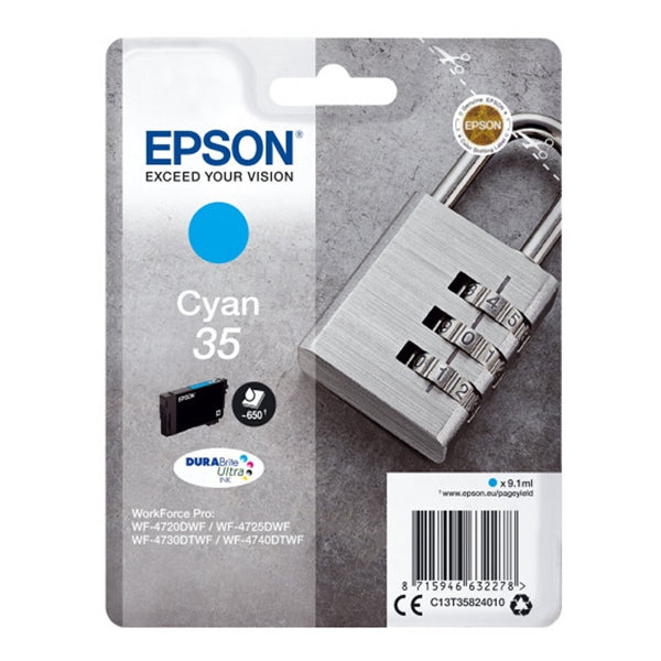 EPSON TINTA AZUL 35 PRO WF-4710DTWF/WF-4725DWF/WF-4720DWF