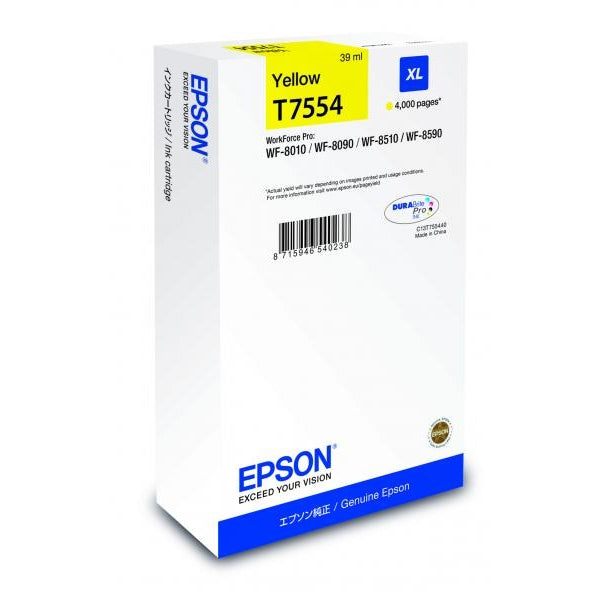 EPSON TINTEIRO AMARELO XL T7554 WF-8590/8090/8010/8510