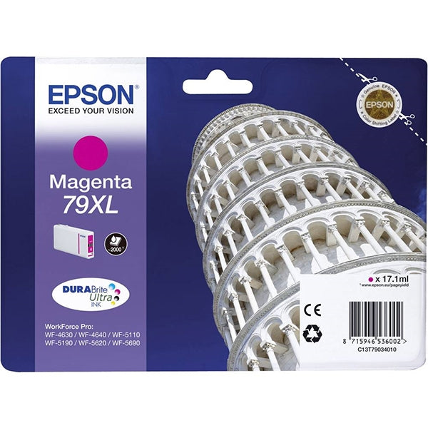 EPSON TINTEIRO MAGENTA XL 2000p WF-5620DWF/4630DWF/4640DTWF/5110DW/5690DWF/5190D