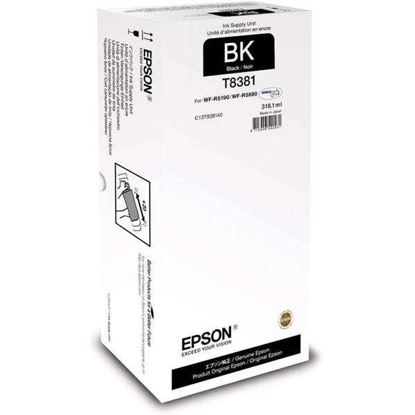 CARTUCHO DE TINTA NEGRO EPSON XL T8381 PRO WF-R5190/5690