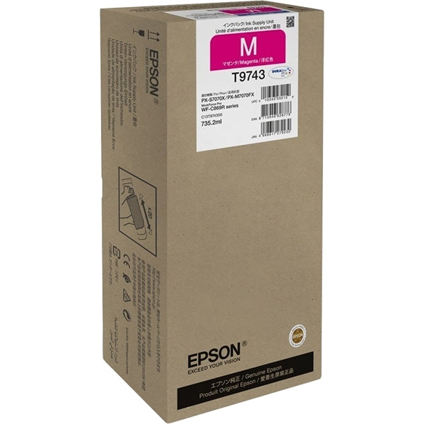 TINTA EPSON MAGENTA XL T9733 WF-C869R