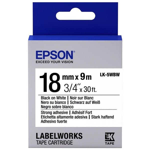 EPSON FITA LK-5WBW PRT/BRC 18/9