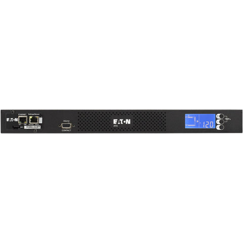 Eaton eATS ePDU EATS120 - Unidade de distribuição de potência (montável em bastidor) - AC 120 V - 1.92 kW - Ethernet 10/100, RS-232 - entrada: NEMA 5-20P - conectores de saída: 8 (NEMA 5-20R) - 1U - América do Norte