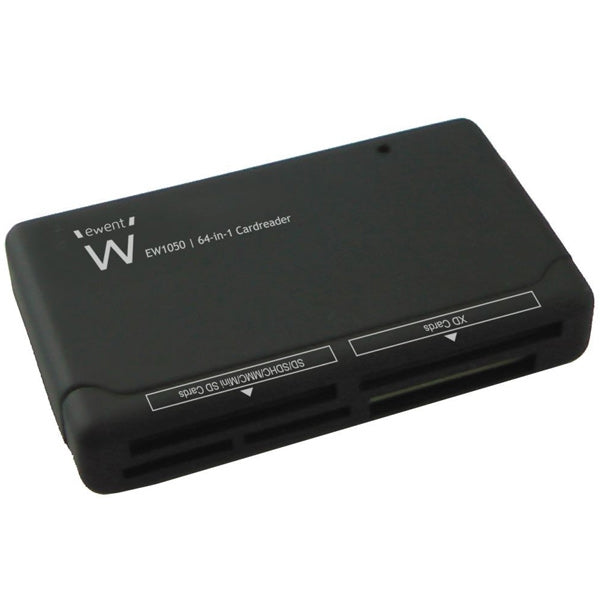 EWENT LEITOR DE CARTOES USB2.0 CARD READER ALL-IN-ONE BLACK