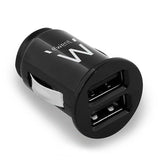 CARGADOR EWENT USB DC ENCENDEDOR 2 PUERTOS 2.4A 12-24V NEGRO