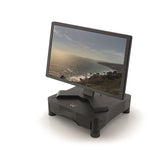 EWENT SUPORTE MONITOR MESA ECRÃS C/GAVETA PRETO