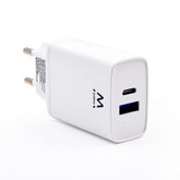 EWENT CARREGADOR USB-A E USB-C QC3 2 PORTAS (20W) BRANCO