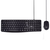 KIT TECLADO Y MOUSE EWENT SILENT PT NEGRO