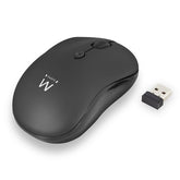 EWENT WIRELESS MOUSE 1600DPI BLACK