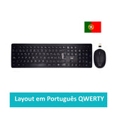 EWENT KIT TECLADO & RATO WIRELESS PT BLACK