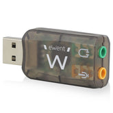 TARJETA DE SONIDO 3D VIRTUAL USB 5.1 EWENT