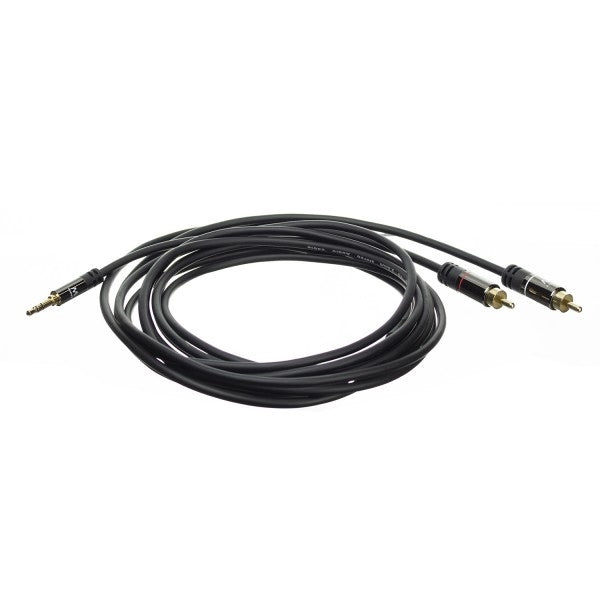 CABLE DE AUDIO PROFESIONAL EWENT MINIJACK M/ A RCA 1.5MT