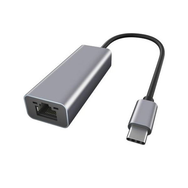 EWENT USB-C ADAPTER TO RJ45 GIGABIT ALUMINUM