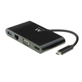 ESTACIÓN DE ACOPLAMIENTO EWENT USB-C 1xVGA 1xHDMI 1xRJ45 1xUSB 3.0