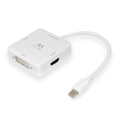 EWENT ADAPTER MINI DISPLAYPORT VGA/HDMI/DVI WHITE - 0.15MT