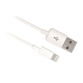 EWENT CABO USB A LIGHTNING WHITE- 1MT