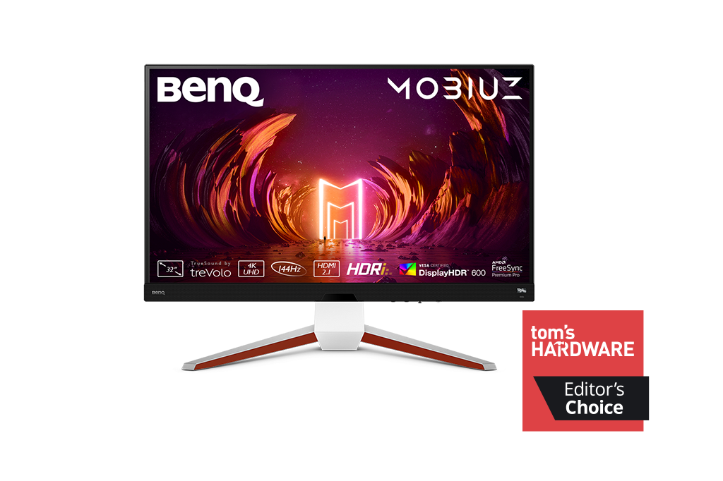 BenQ Mobiuz EX3210U - LED Monitor - 32" - 3840 x 2160 4K @ 144 Hz - IPS - 300 cd/m² - 1000:1 - DisplayHDR 600 - 1 ms - 2xHDMI, DisplayPort - speakers with subwoofer