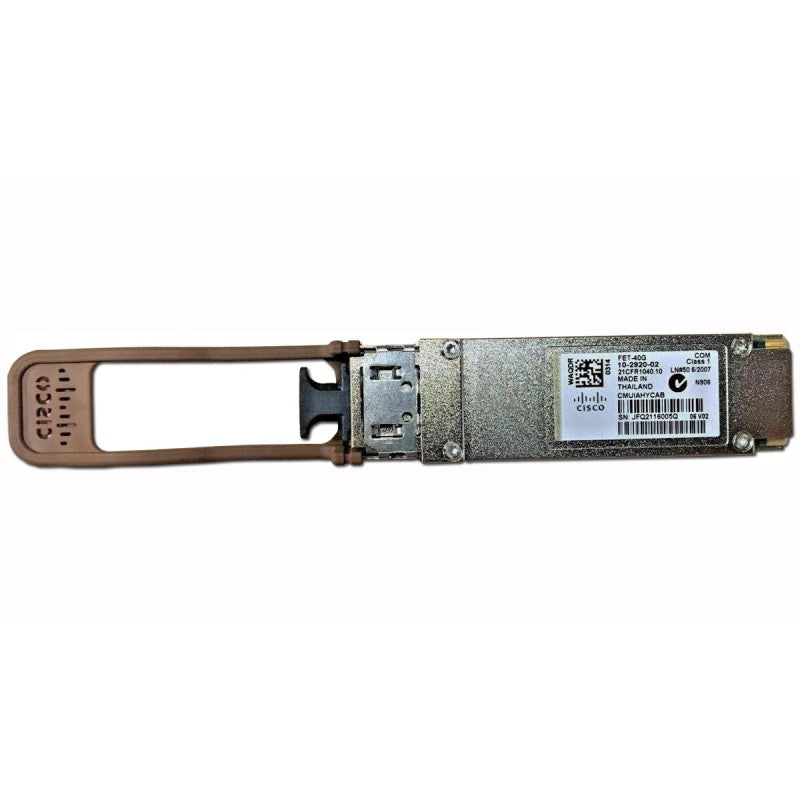 Cisco 40G Fabric Extender Transceiver - Módulo de transceptor QSFP+ - 40 Gigabit LAN - LC - para Nexus 2148, 2224, 2232, 2232PP 10, 2232TM 10, 2232TM-E 10, 2248, 2248PQ 10 (FET-40G=)