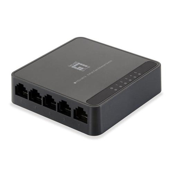 INTERRUPTOR LEVELONE 5 PUERTOS ETHERNET RÁPIDO