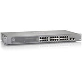 LEVELONE SWITCH 26-P FAST ETH POE+ 2 X GIGABIT SFP/RJ45 COMBO 24 POE 630W