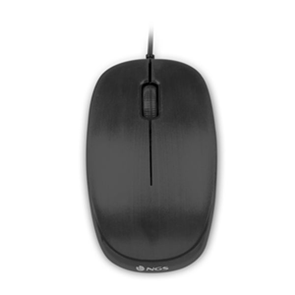 NGS WIRE MOUSE FLAME AMBIDESTROS 1000DPI NEGRO