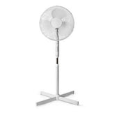 VENTILADOR DE SOPORTE NEDIS DIÁMETRO 400 MM 3 VELOCIDADES OSCILACIÓN 40 W AJUSTABLE BLANCO