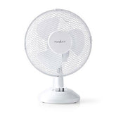 VENTILADOR DE MESA NEDIS ALIMENTACIÓN DE RED DIÁMETRO 230 MM 22 WOSCILLATION 2 VELOCIDADES BLANCO