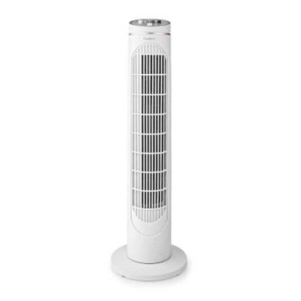 VENTILADOR DE TORRE NEDIS 3 VELOCIDADES OSCILACIÓN 45 W TEMPORIZADOR DE APAGADO BLANCO