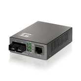 LEVELONE MEDIA CONVERTER 10/100TX POE TO 100FX SC SM 20KM