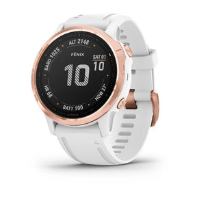 GARMIN WATCH FÉNIX 6S PRO ROSE GOLD W/ WHITE BRACELET