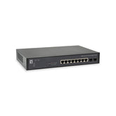 INTERRUPTOR LEVELONE 10X10/100/1000 2xGIGABIT SFP WEB INTELIGENTE