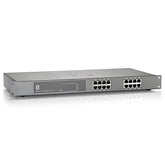 CONMUTADOR LEVELONE 16 PUERTOS GIGABIT POE 802.3AT POE+ 120W