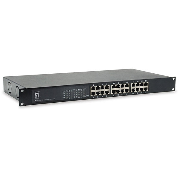 LEVELONE SWITCH 24 PORT GIGABIT POE 802.3AF/AT POE 500W