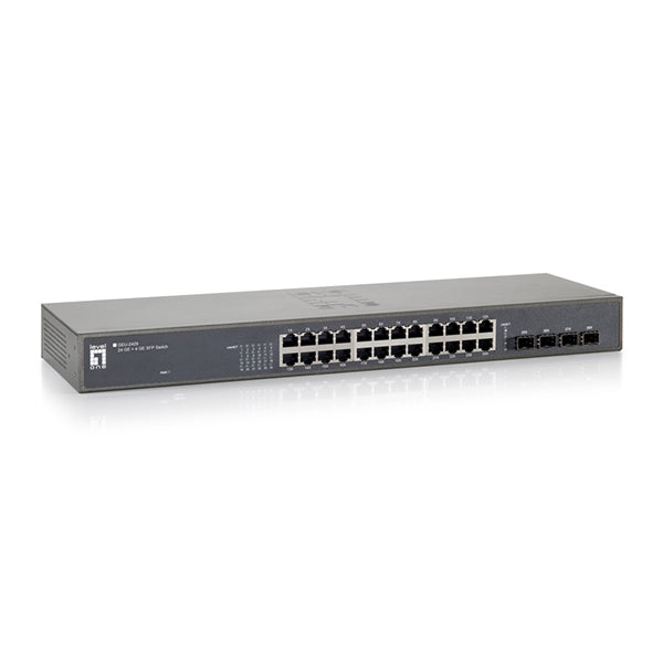 LEVELONE SWITCH 24x10/100/1000 + 2xSFP