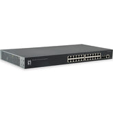 LEVELONE SWITCH L3 24x10/100/1000+4xSFP+4xSFP-PLUS,POE(185W)