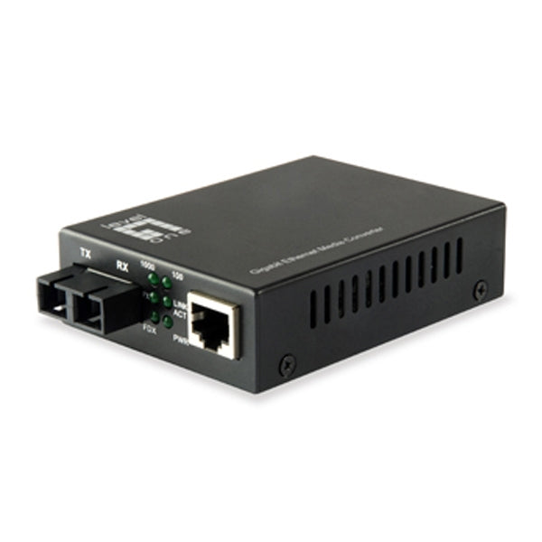 CONVERTIDOR DE MEDIOS LEVELONE RJ45 GIGABIT A SC SM 20K