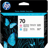 HP 70 - Magenta claro, Azul cian claro - Cabezal de impresora - para DesignJet Z2100, Z3100, Z3200, Z5200, Photosmart Pro B8850, Pro B9180