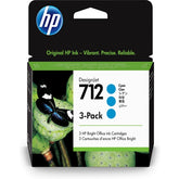 HP CONJUNTO 3 TINTEIROS DESIGNJET CIANO 712 29ML