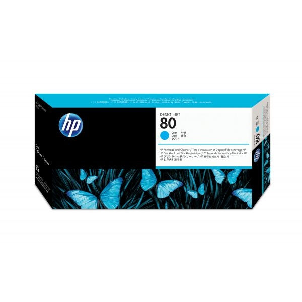 HP CABEÇA DE IMPRESSÃO AZUL Nº 80 + LIMP