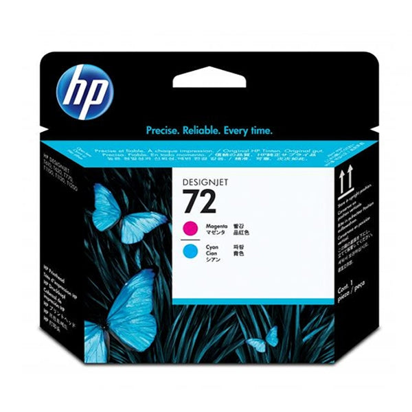 HP MAGENTA AND BLUE PRINT HEAD #72