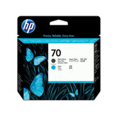 HP PRINT HEAD MATTE BLACK AND CYAN 70