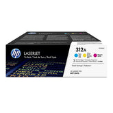 TONER HP 312A PACK 3 COLORES AMARILLO AZUL MAGENTA