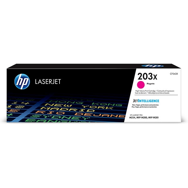 TÓNER HP MAGENTA 203X DE ALTO RENDIMIENTO