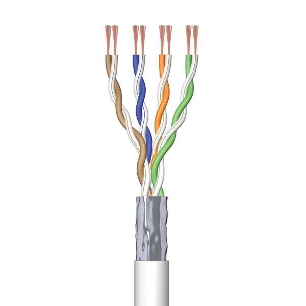 EWENT BOBINE CABO REDE CAT6 U/UTP AWG23/1 CCA 100MT CINZA