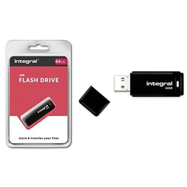 BOLIGRAFO INTEGRAL 64GB USB TIPO-A 2.0 NEGRO