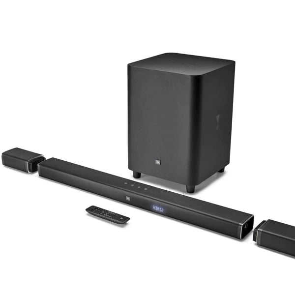 JBL SOUND BAR 5.1 W/ SUBWOOFER AND WIRELESS SPEAKERS