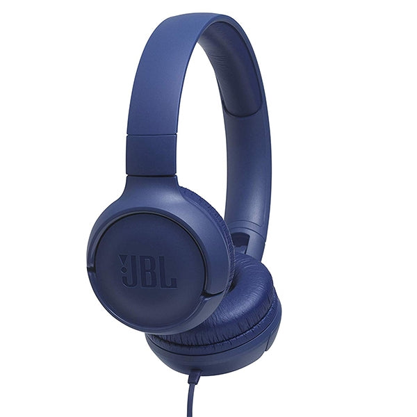 JBL FOLDING HEADPHONES WITH MICRO T500 BLUE