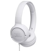 JBL FOLDING HEADPHONES WITH MICRO T500 WHITE