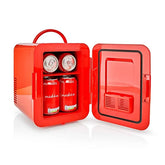 NEDIS MINI PORTABLE REFRIGERATOR CAPACITY 4L / AC 100-240 V / 12 V / RED