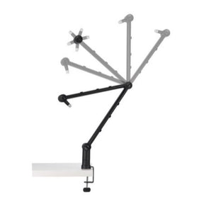 Kensington A1020 - Kit de montaje (abrazadera en C, brazo articulado) - articulado - para micrófono/cámara web/luz - montable en escritorio